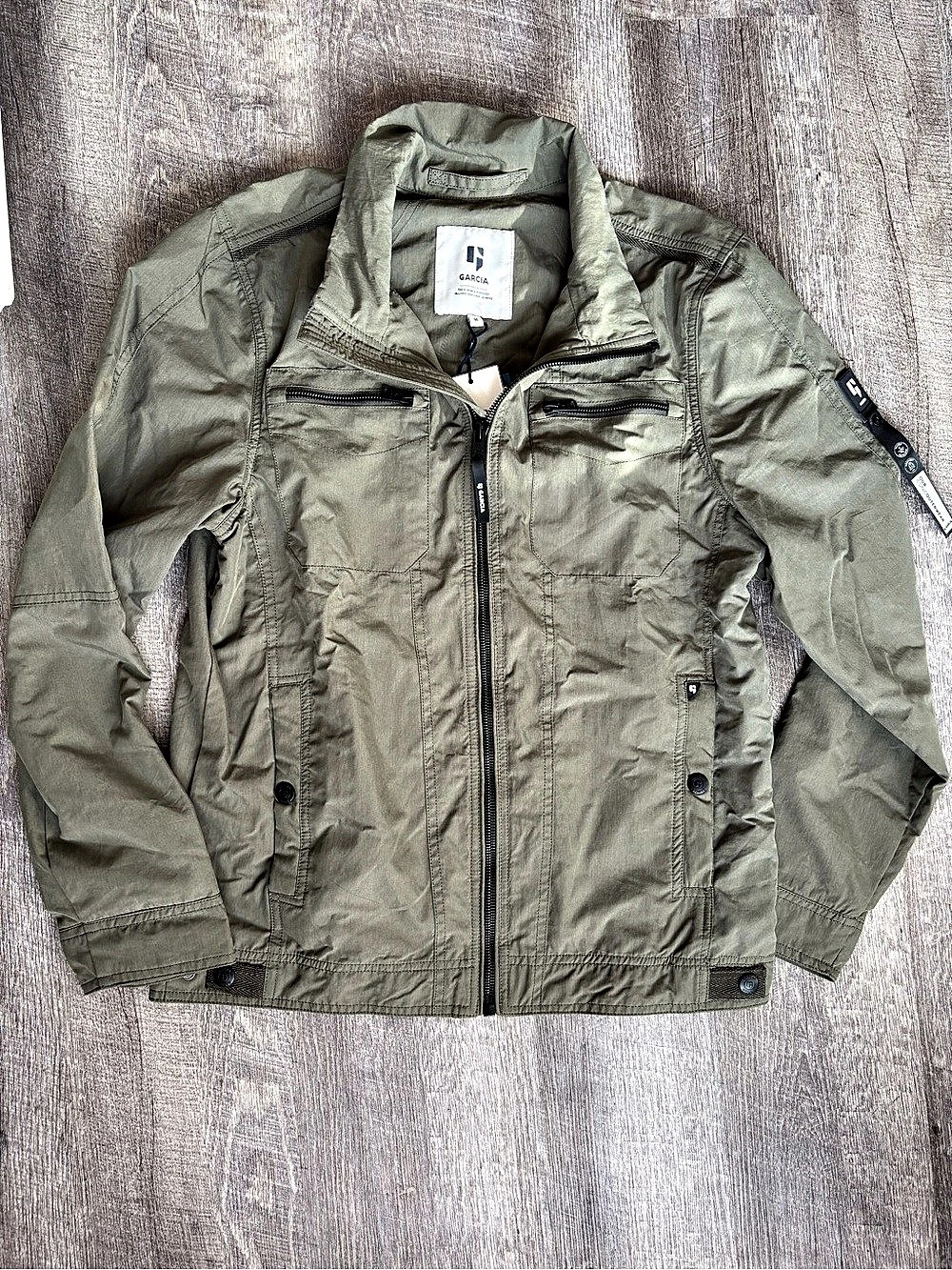 Garcia Men's Lightweight Jacket Green Size Medium